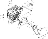 Altrad Belle RPX 35 Compactor Plate Spare Parts - Petrol Engine & Drive Kit